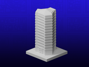 Greeblecity Trigon Gebäude 3d print model - Mito3D