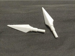 seta cabeça tiro arco 3d print model - Mito3D