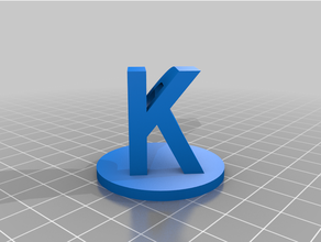 ckateys mektupla özelleştirilmiş çift mektup bloklar yanılsama özelleştirici 3d print model - Mito3D