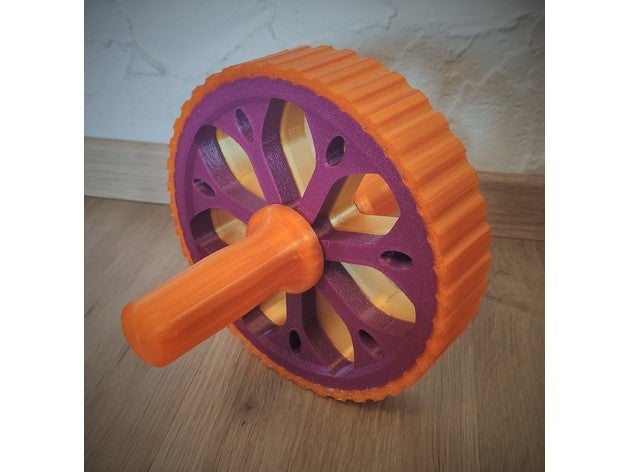 ab rueda rodillo rutina ejercicio 3D print model - Mito3D
