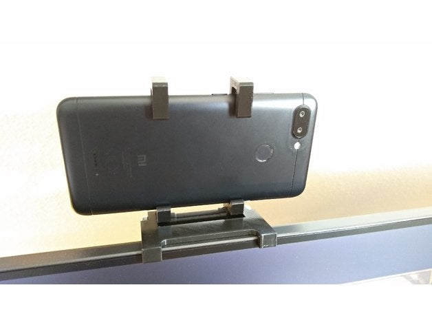 semplice smartphone titolare supporto webcam tenere controllo Telefono In piedi 3D print model - Mito3D