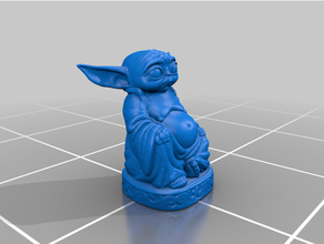 bebek pop Buda Yoda 3d print model - Mito3D