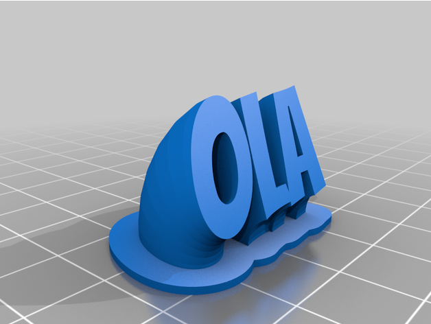 ola yazı 3D print model - Mito3D