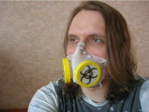 flessibile maschera filo filtri respiro respirazione covid 19 polvere filtro mascherina gas medico n95 protezione respiratore 3d print model - Mito3D