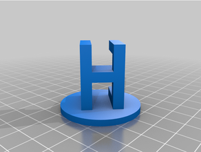 kateys dördüncü mektup özelleştirilmiş 3d print model - Mito3D