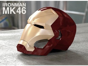 ferro homem marca 46 capacete ferro homem Ferro ferro homem mark46 mk46 3d print model - Mito3D