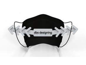 Ohr Sparer Gesicht Maske covid 19 dbs Design Entwerfen Mannschaft bewachen sparen ear saver Gurt 3d print model - Mito3D