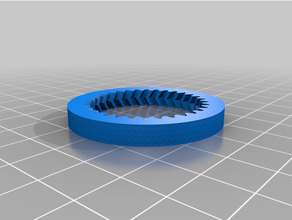 personalizado parametrisches pfeil hohlrad paramétrico espinha peixe anel engrenagem 3d print model - Mito3D