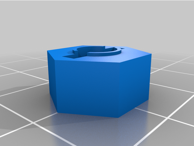 customized rc wheel hex hub 3D print model - Mito3D