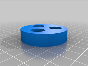 3 hole bean pole holder customized 3d print model - Mito3D