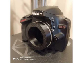 Nikon anillo t2 m42x075 hilo m42 f mount 3d print model - Mito3D