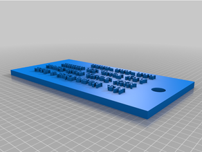 customized luggage tag raised letters 3d print model - Mito3D