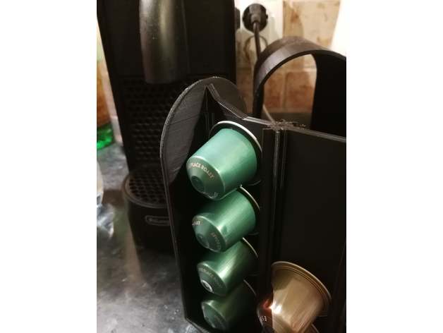 enhanced drawer nespresso capsule holder dispenser coffee stand 3D print model - Mito3D