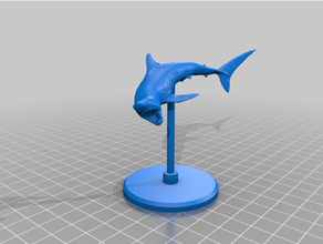 hunter shark mako dungeons dragons miniature pathfinder 3d print model - Mito3D