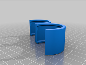çift shopvac hortum klips 3d print model - Mito3D