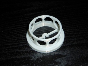 candle wick centering ring - small jelly belly 3d print model - Mito3D