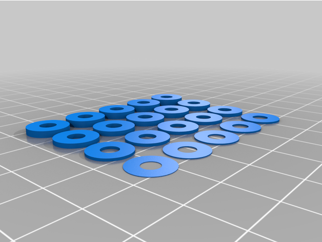 4mm 10mm od yıkayıcı Ayarlamak 3D print model - Mito3D
