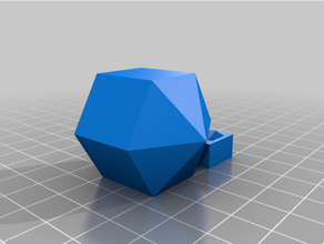 dice 18 sided stand test 3d print model - Mito3D