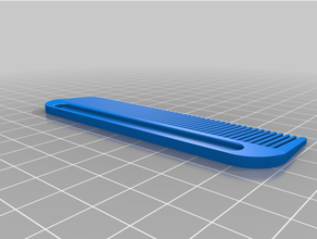 semplice spazzola per capelli 10x3 cm 3d print model - Mito3D