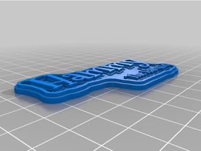 customized xmas gift tag 3d print model - Mito3D