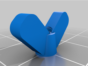 customized wing nut 3d print model - Mito3D