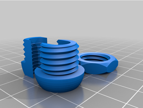 customized parametric cable gland 8mm 3d print model - Mito3D