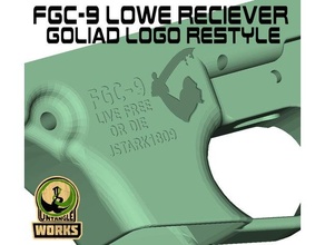 fgc-9 receiver goliad logo restyle fgc fgc9 3d print model - Mito3D
