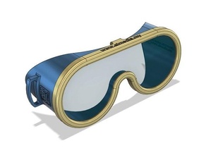 3d imprimé lunettes asiatique visage adulte norme Taille 3d print model - Mito3D