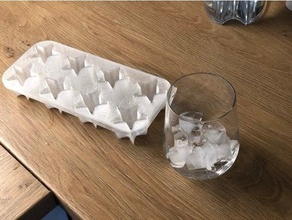 hielo cubo bandeja estrella estrellas tpu filamento 3d print model - Mito3D