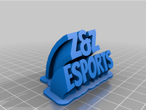 znz esports logo personnalisé 3d print model - Mito3D