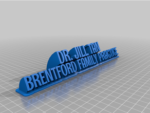 jt nameplate customized 3d print model - Mito3D