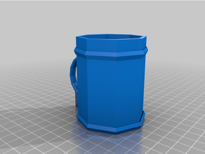 cup handle 3d print model - Mito3D