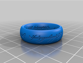 button clothing cosplay lord rings nerd ring 3d print model - Mito3D