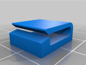 kablo klip düz klips Kulp destek 3d print model - Mito3D