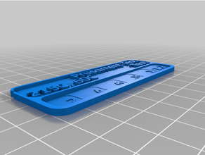 özelleştirilmiş iplik renk örneği Ölçek 3d print model - Mito3D