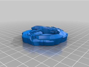 chispeando beyblade anillo 3d print model - Mito3D