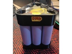 21700 bateria caso bainha zangão 6s liion 3d print model - Mito3D
