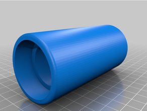 customized straight pipe connector - customizer 3d print model - Mito3D