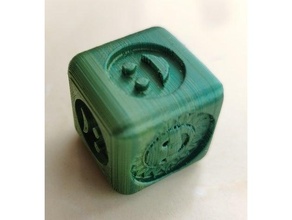 feliz triste cubo 3d print model - Mito3D