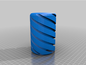 personalizado espiral vaso refrigerante resfriador 3d print model - Mito3D