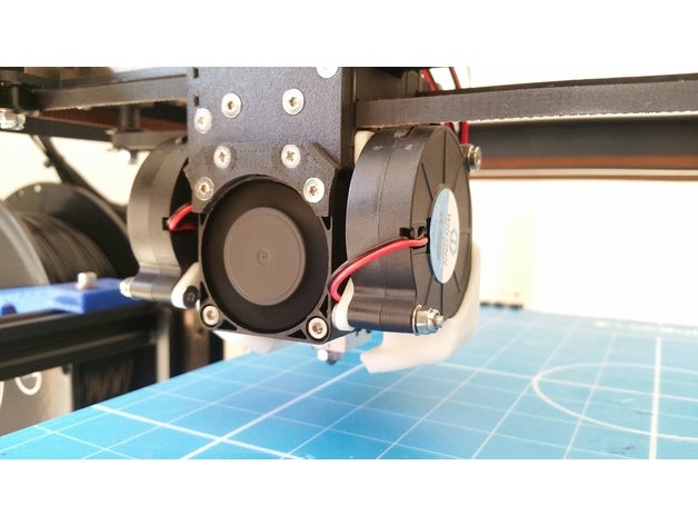 safir direkt sürücü v6 yanardağ Hotend Bltouch 5015 üfleyici hayran kanal binmek ekstrüder e3dv6 e3d 3D print model - Mito3D