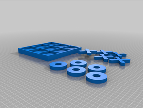 tic-tac-toe games tictactoe 3d print model - Mito3D