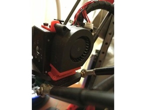 4020 ventilador adaptador anycubic Kossel conducto 3d print model - Mito3D