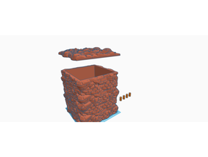 box rock faced complete storage 3d print model - Mito3D