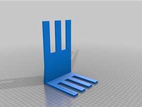 vertical laptop bookshelf 3d print model - Mito3D