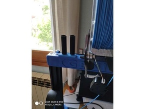 soporte paraca tubos filamento 3d print model - Mito3D