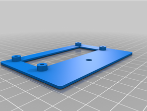 16x2 lcd simples suporte tábua pão faça 3d print model - Mito3D