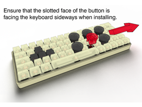 arcade buttons mechanical keyboards cherry mx button corsair k70 k95 keyboard 3d print model - Mito3D