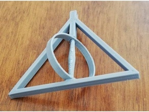 spinning deathly hollows 3d print model - Mito3D
