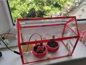 plantinha pequeno estufa aquaponia germinar germinação verde modelo crescendo casa plantar plantas muda semente mudas sementes 3d print model - Mito3D